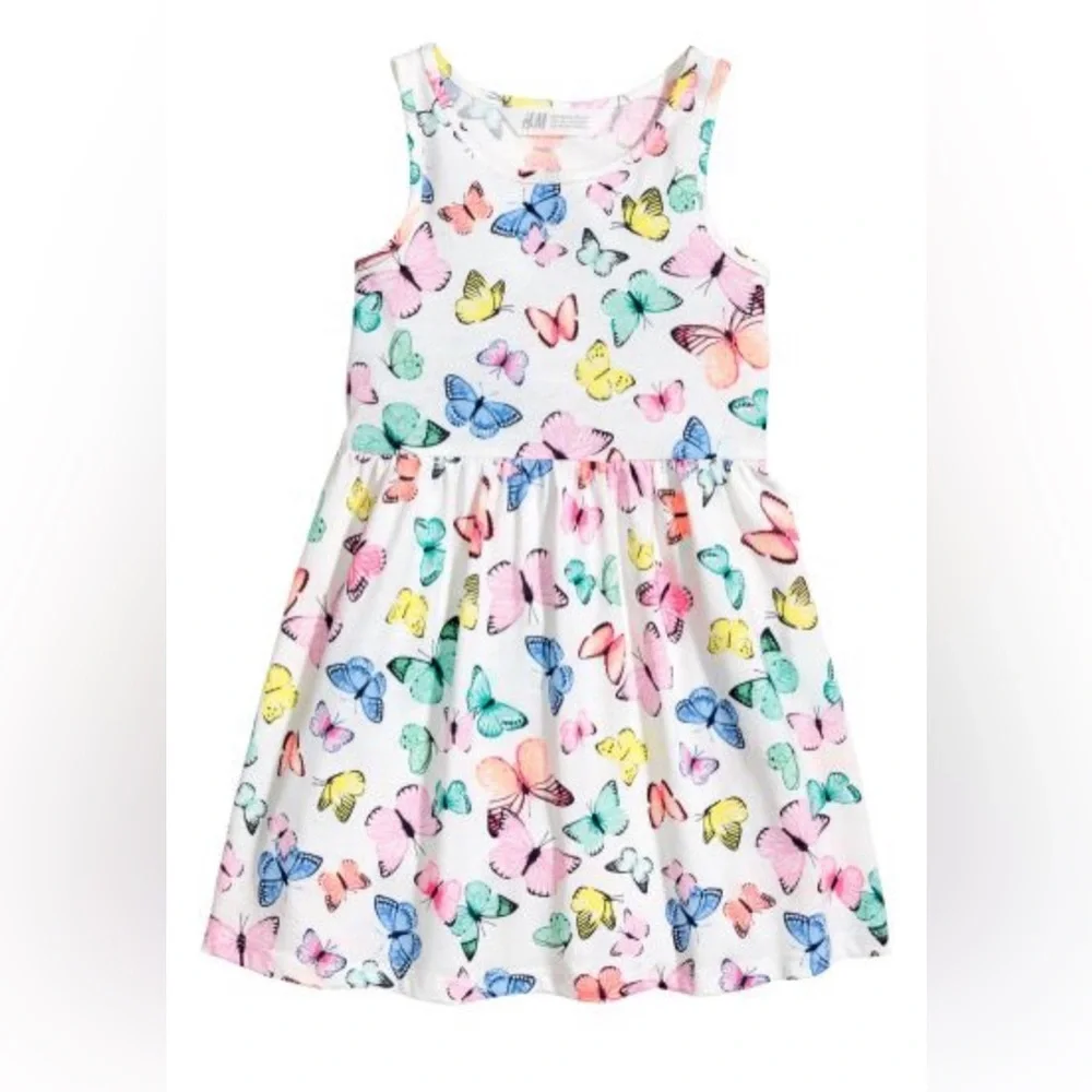 H&M Kids White‎ Butterfly Dress